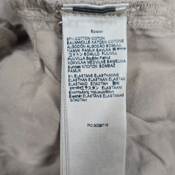 7 For All Mankind Pants 36 (Fits 35x29) Beige Adrien Airweft Twill Office Preppy - Picture 6 of 14